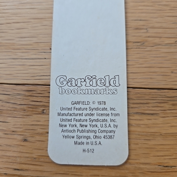Vintage Lot odmf 3 1978 Garfield Bookmarks - Picture 4 of 10